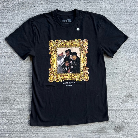 RARE! BARRIERS‎ x RUN DMC GRAPHIC TEE SHIRT HIPHOP DESIGNER HYPE KITH MUSIC BAND - Picture 2 of 8
